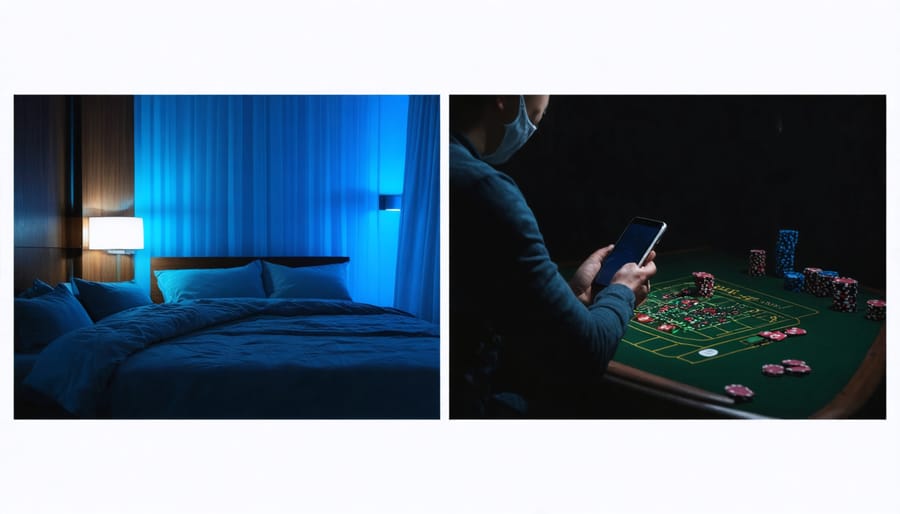 Comparison of healthy sleep environment and late-night mobile gambling